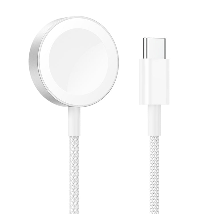 Hoco CW46 Magsafe Magnetic Watch Wireless Charger for Apple Watch Series – White