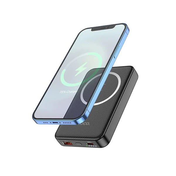 Hoco DB26 10000mAh Fast Charging Magnetic Wireless Power Bank - Black