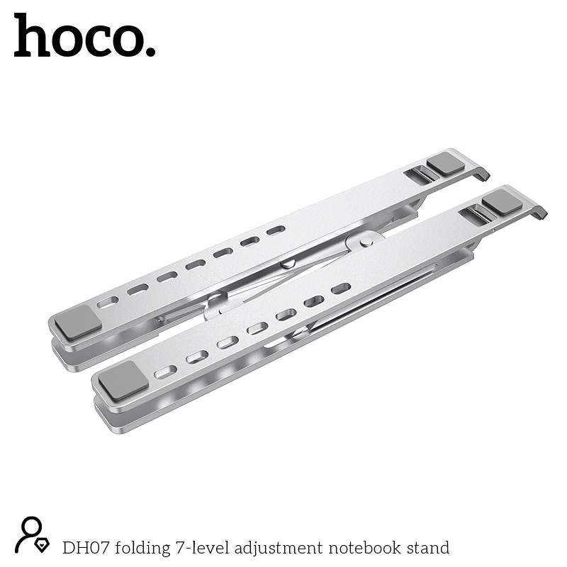 Hoco DH07 Folding 7-level Adjustment Notebook Stand - Silver