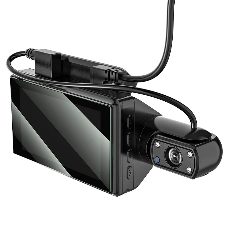 Hoco Di07 Dual Camera Driving Recorder - Black