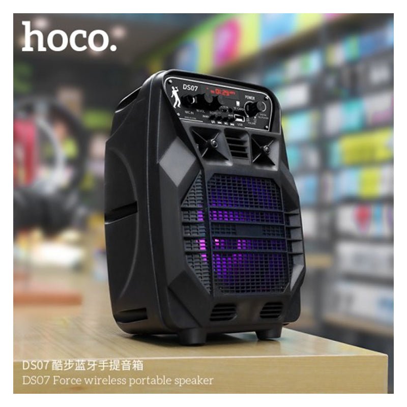 مكبر صوت لاسلكي محمول هوكو DS07 Force - بلوتوث / أسود