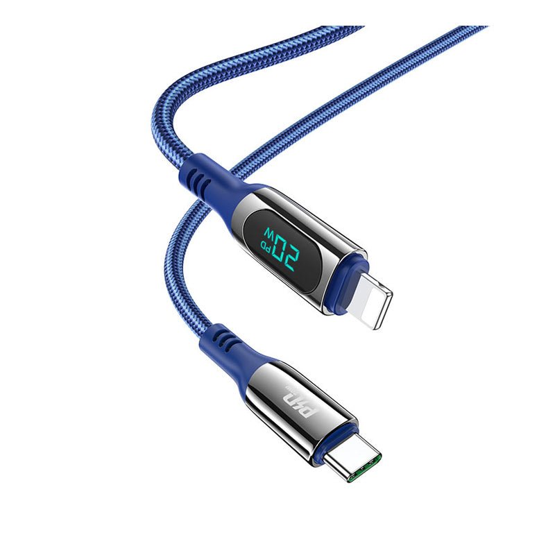 HOCO Extreme PD Charging Data Sync Cable - USB-C To Lightning / 1.2 Meters / Blue