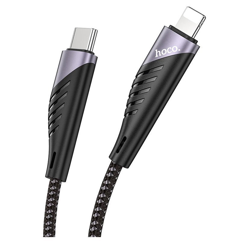 HOCO Freeway PD Charging Data Sync Cable - USB-C To Lightning / 1.2 Meters / Black