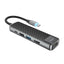HOCO HB23 Easy View USB-C Hub - USB-C / HDMI / RJ45