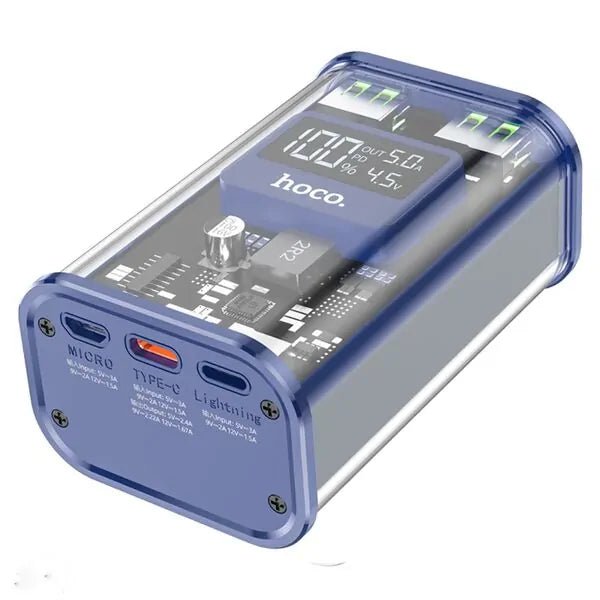 HOCO J105 Fully Compatible Power Bank 10000mAh 22.5W - Blue