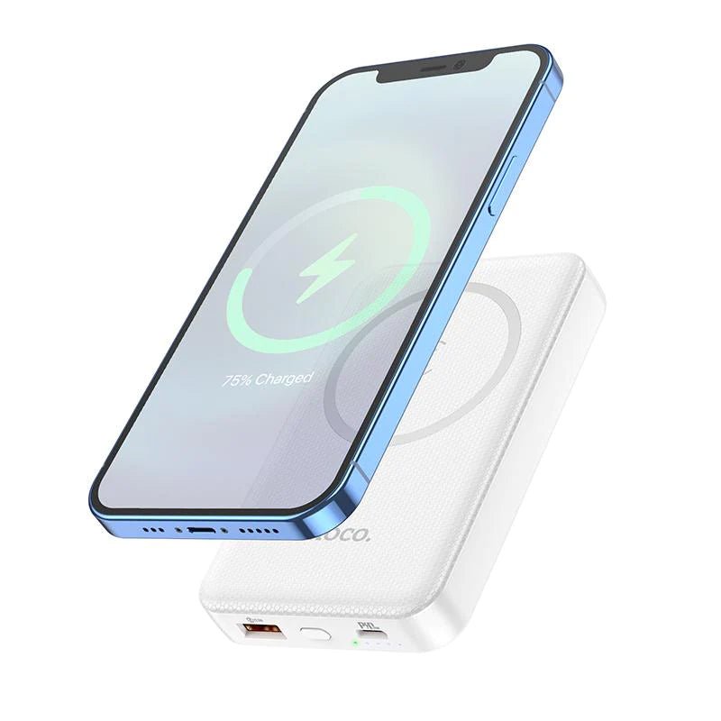 Hoco J76 Power Bank Wireless Charging - 10000mAh / 20W / White