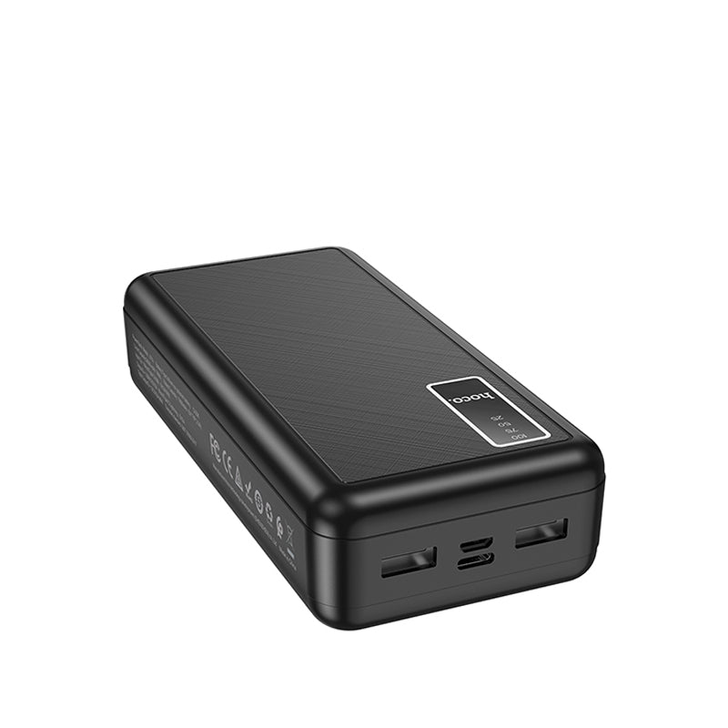 HOCO J77A Power Bank with Cable - 20000mAh / Black