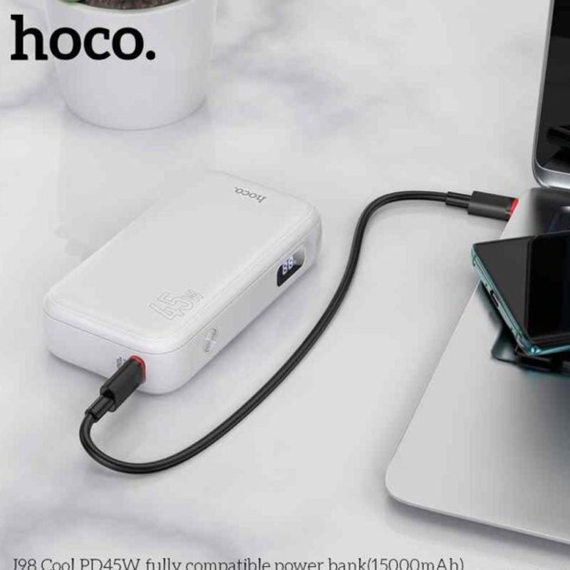 Hoco J98 Power Bank PD45W 15000mAh  - White