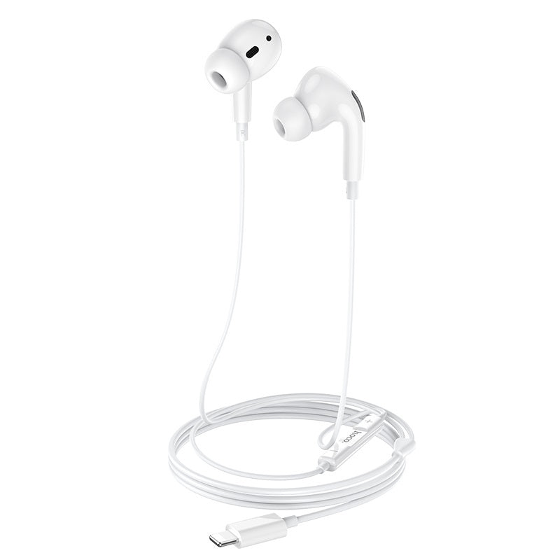 HOCO M1 Pro Wired Earphones - Lightning / 12 mm / White