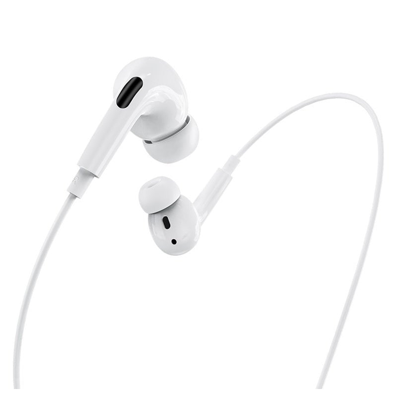 HOCO M1 Pro Wired Earphones - Lightning / 12 mm / White