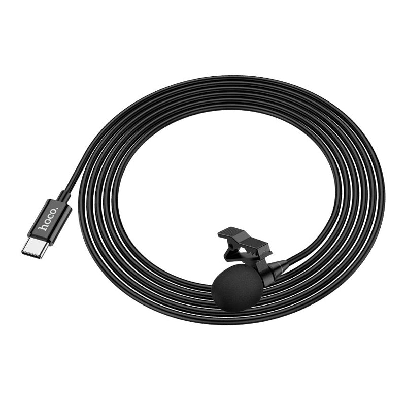 ميكروفون هوكو L14 لافالير- USB-C /متر 2/ أسود