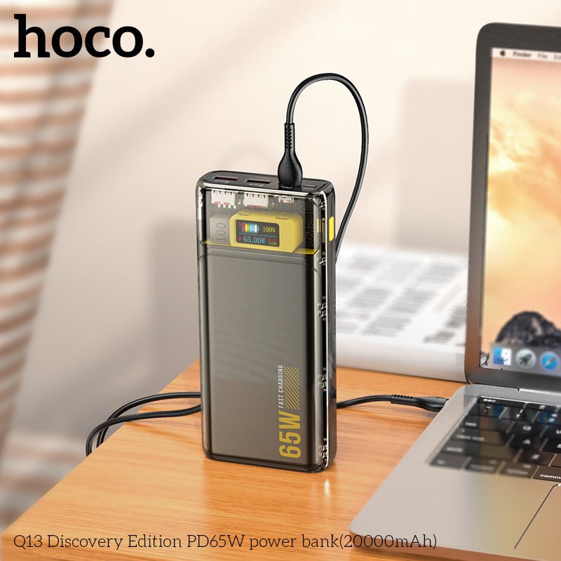 Hoco Q13 20000mAh PD65W LED Digital Display Portable Charging Power Bank