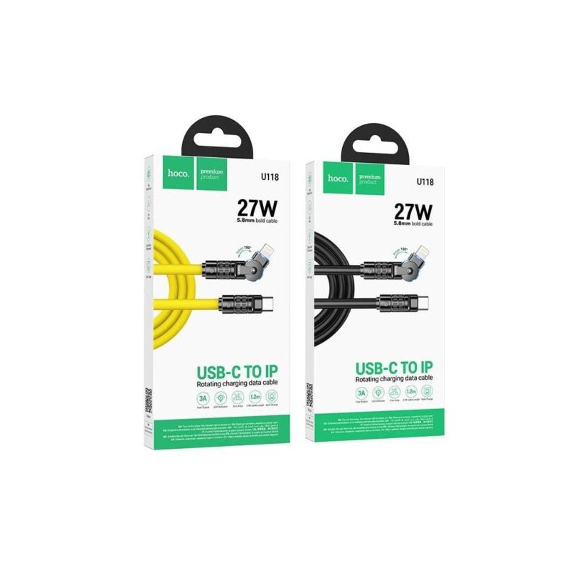 HOCO U118 27W Type-C to Lightning Cable Fast Charging - Assorted