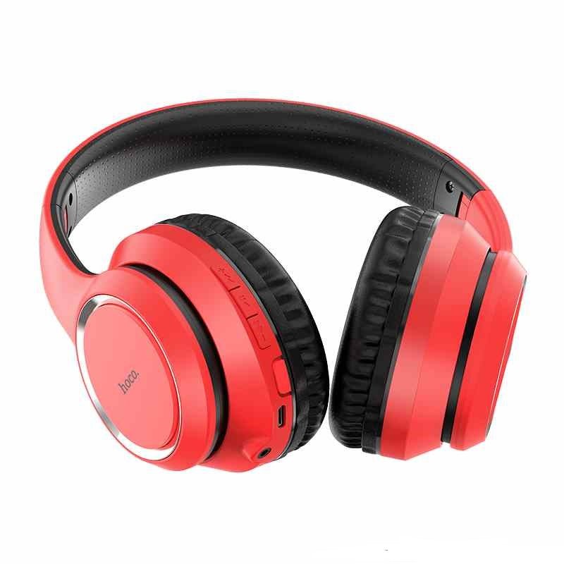 HOCO W28 Journey Wireless Headphones - Bluetooth / 40mm / Red