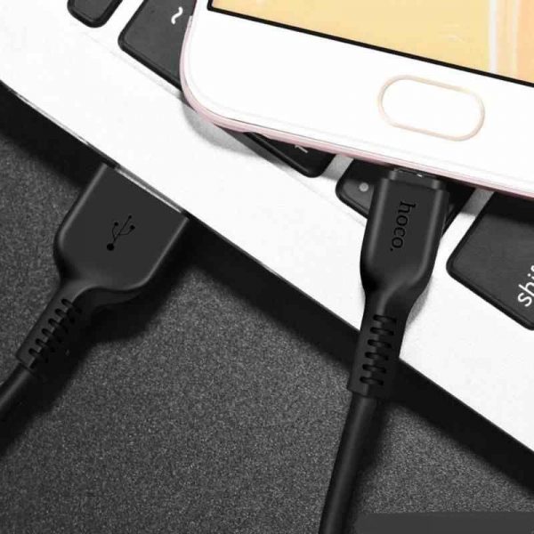 Hoco X20 Flash Charging Data Sync Cable - Lightning / 2 Meter / Black