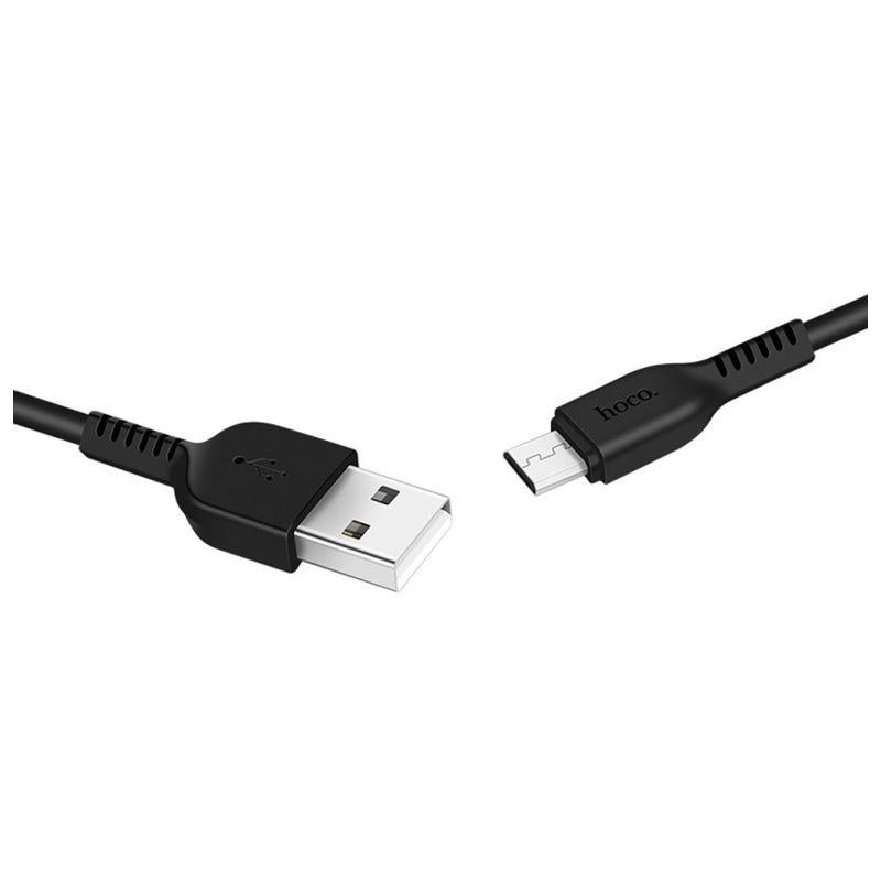 HOCO X20 Flash Charging Data Sync Cable - Micro USB / 1 Meter / Black