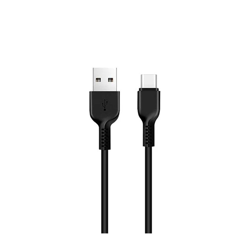 HOCO X20 Flash Charging Data Sync Cable - USB-C / Lightning / 1 Meter / Black - Pack of 2