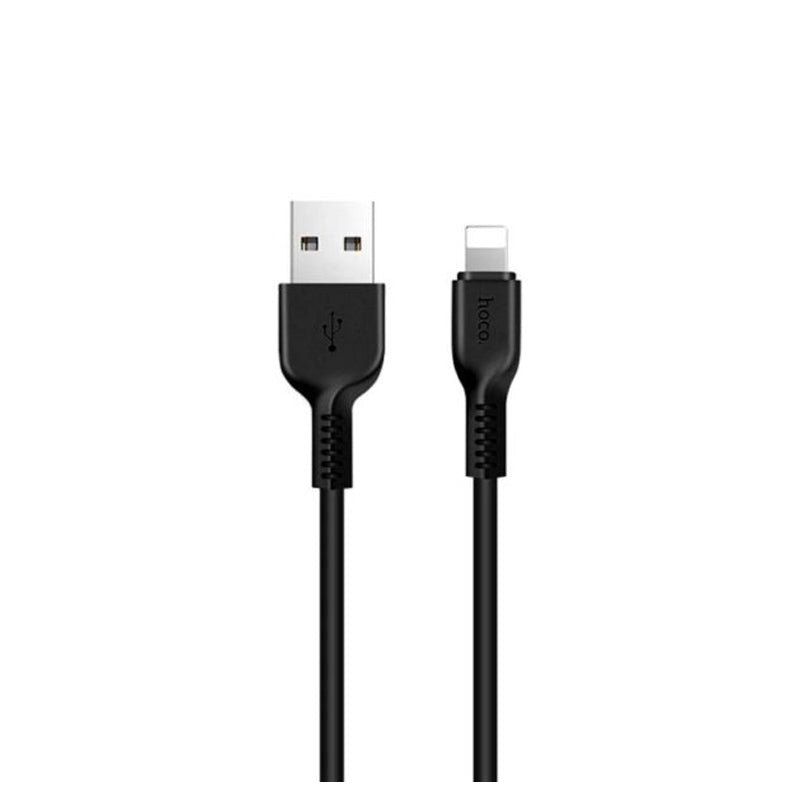 HOCO X20 Flash Charging Data Sync Cable - USB-C / Lightning / 1 Meter / Black - Pack of 2