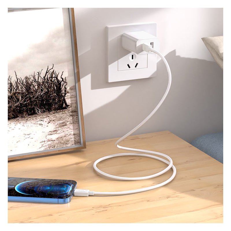 HOCO X73 PD Charging Cable - USB-C To Lightning / 1 Meter / White