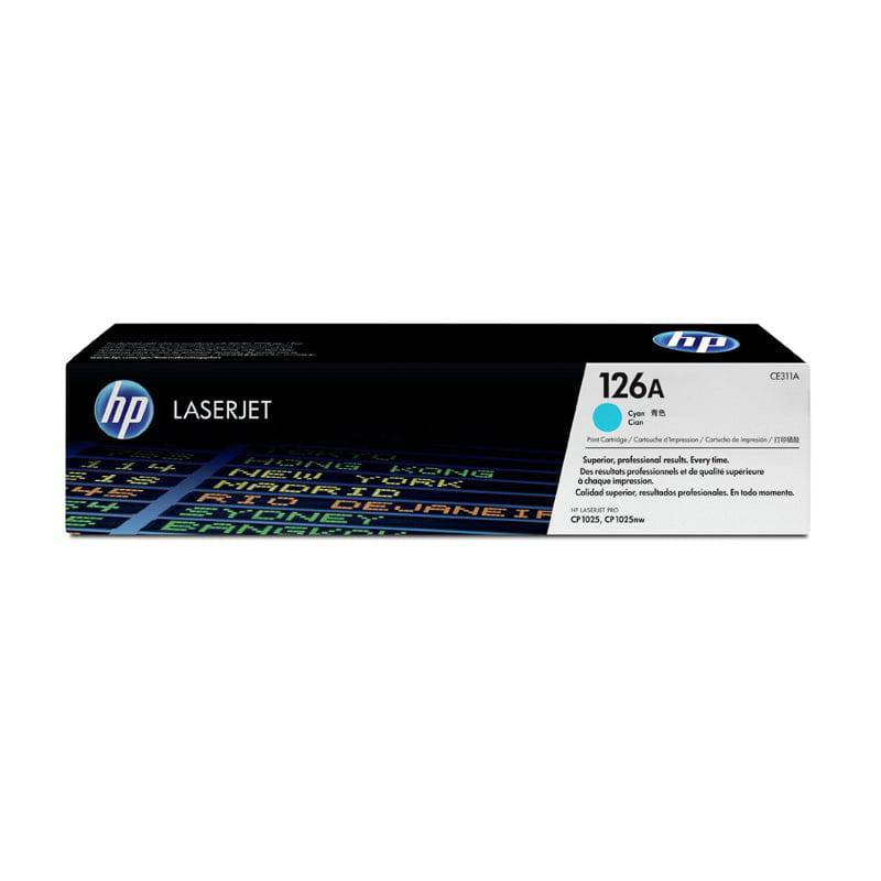 HP 126A Cyan Color - 1K Pages / Cyan Color / Toner Cartridge