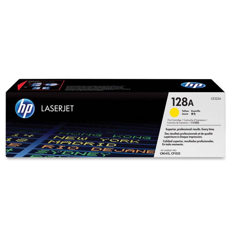 HP 128A Yellow Color - 1300 Pages / Yellow Color / Toner Cartridge