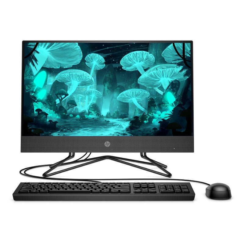 HP 200 G4 AIO PC - i3 / 16GB / 1TB (NVMe M.2 SSD) / 21.5" FHD Non-Touch / DOS (Without OS) / 1YW / Black - Desktop