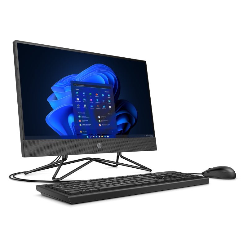 HP 200 G4 AIO PC - i3 / 16GB / 256GB (NVMe M.2 SSD) / 21.5" FHD Non-Touch / Win 11 Pro / 1YW / Black - Desktop