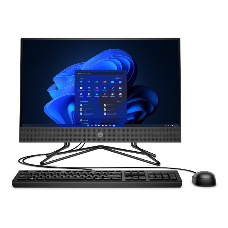 HP 200 G4 AIO PC - i3 / 4GB / 1TB (NVMe M.2 SSD) / 21.5" FHD Non-Touch / Win 11 Pro / 1YW / Black - Desktop
