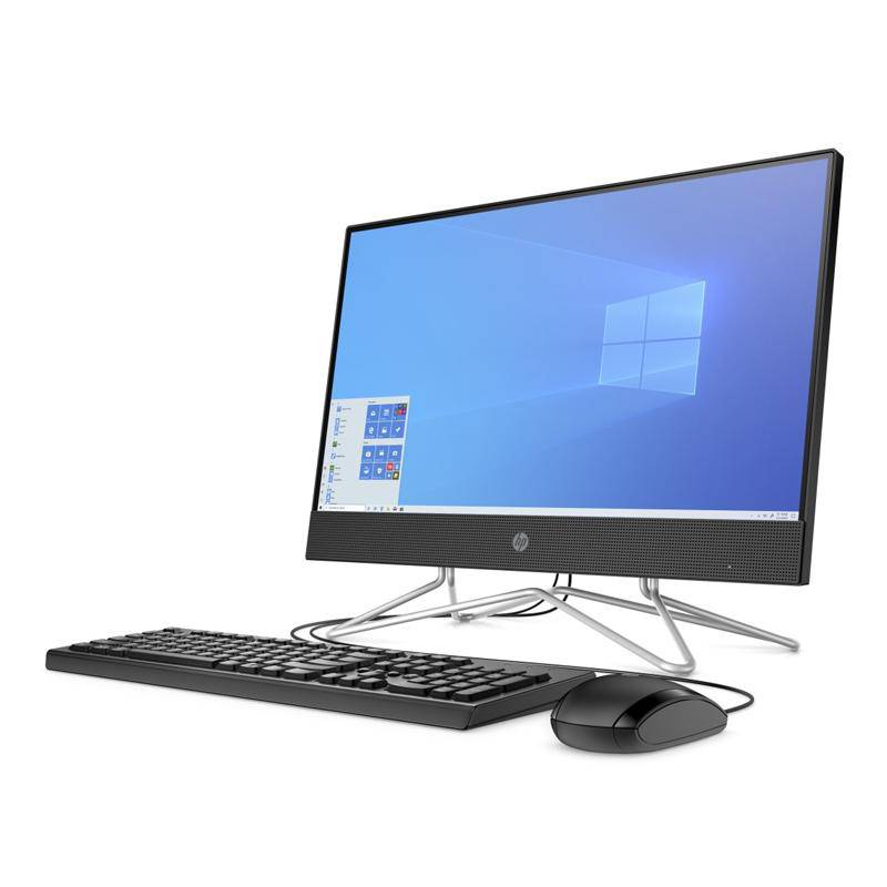 HP 200 G4 AIO PC - i3 / 4GB / 240GB SSD / 21.5" FHD Non-Touch / Win 10 Pro / 1YW / Black - Desktop