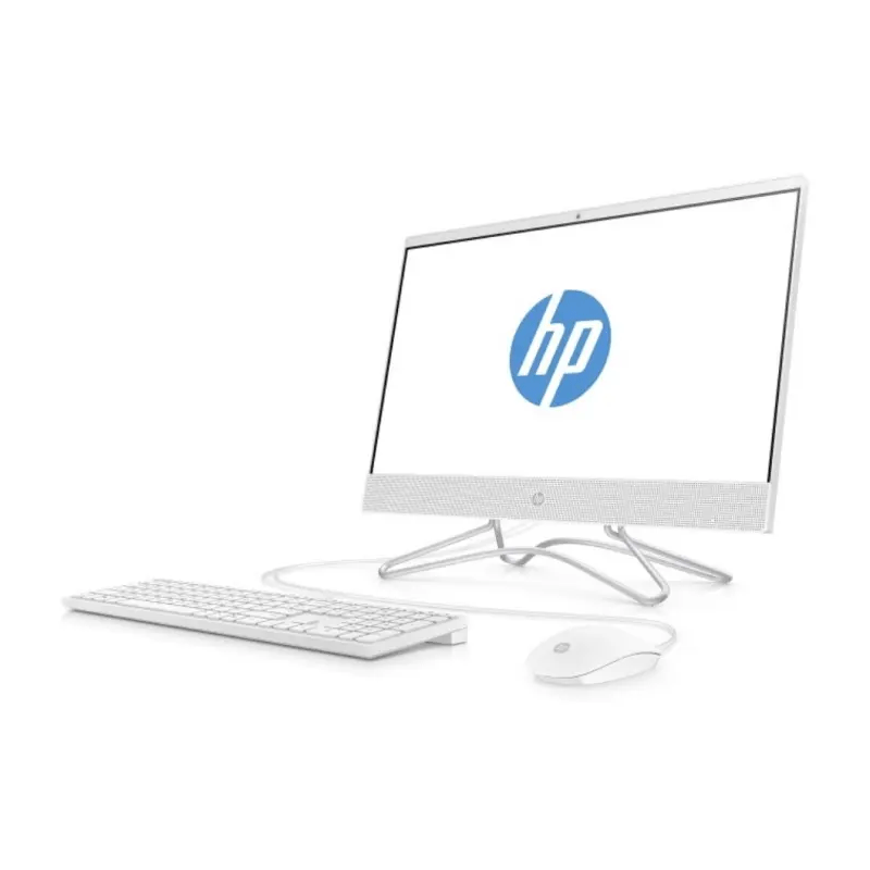 HP 200 G4 AIO PC - i3 / 64GB / 500GB SSD / 21.5" FHD Non-Touch / DOS (Without OS) / 1YW / White - Desktop
