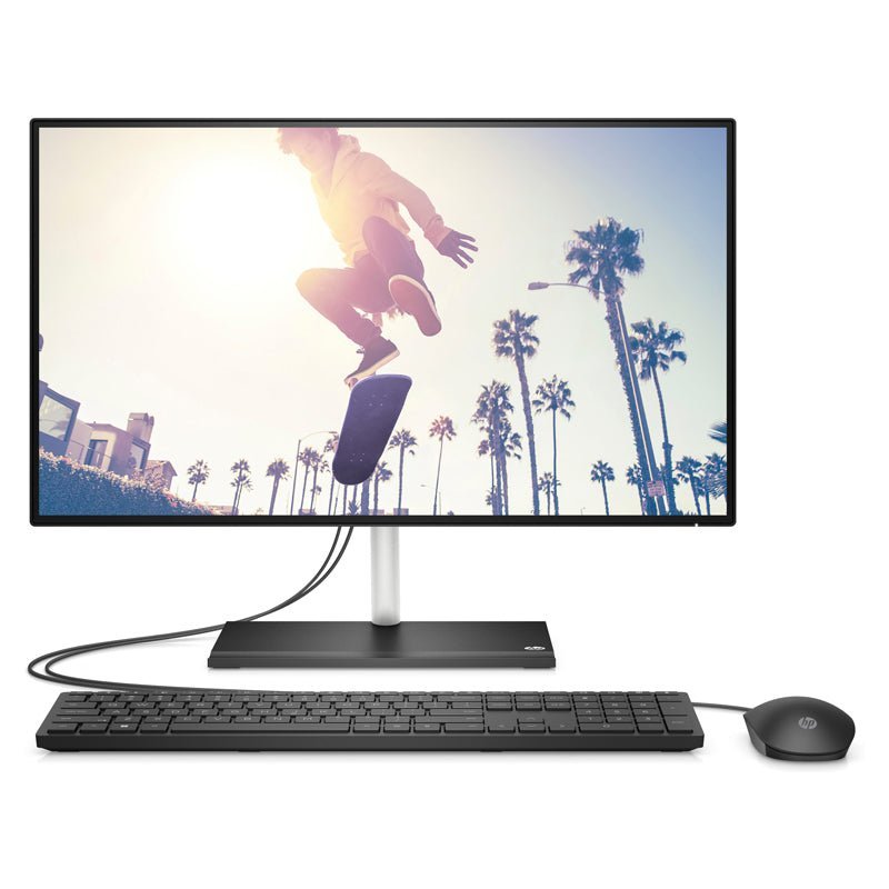 HP 24-CB1014NH AIO PC - i7 / 8GB / 512GB (NVME M.2 SSD) / 23.8" FHD Non-Touch / DOS (Without OS) / 1YW / Jet Black - Desktop