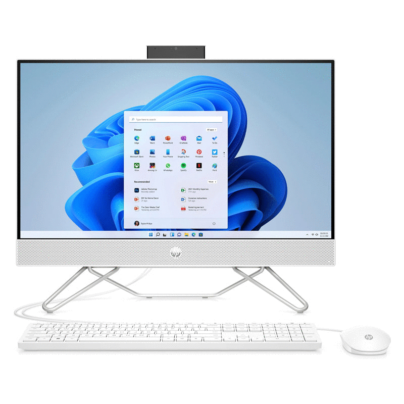 HP 24-CB1036NE AIO PC - i5 / 8GB / 250GB (NVME M.2 SSD) / 23.8" FHD Touch / Win 11 Pro / 1YW / Starry White - Desktop