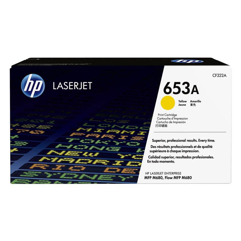 HP 653A Yellow Color - 16.5K Pages / Yellow Color / Toner Cartridge