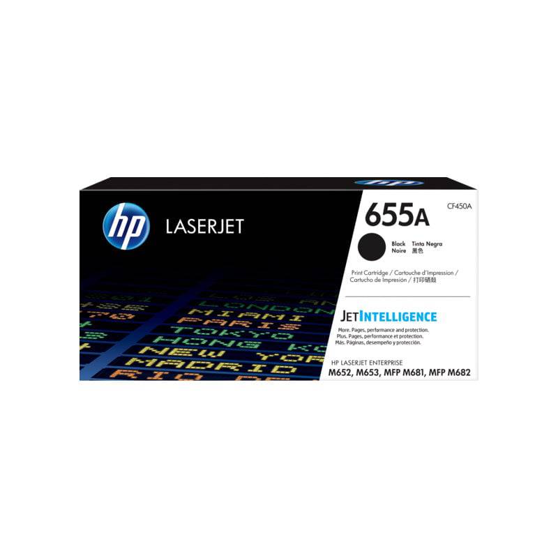 HP 655A LaserJet Toner Cartridge - 12.5K Pages / Black Color / Toner Cartridge