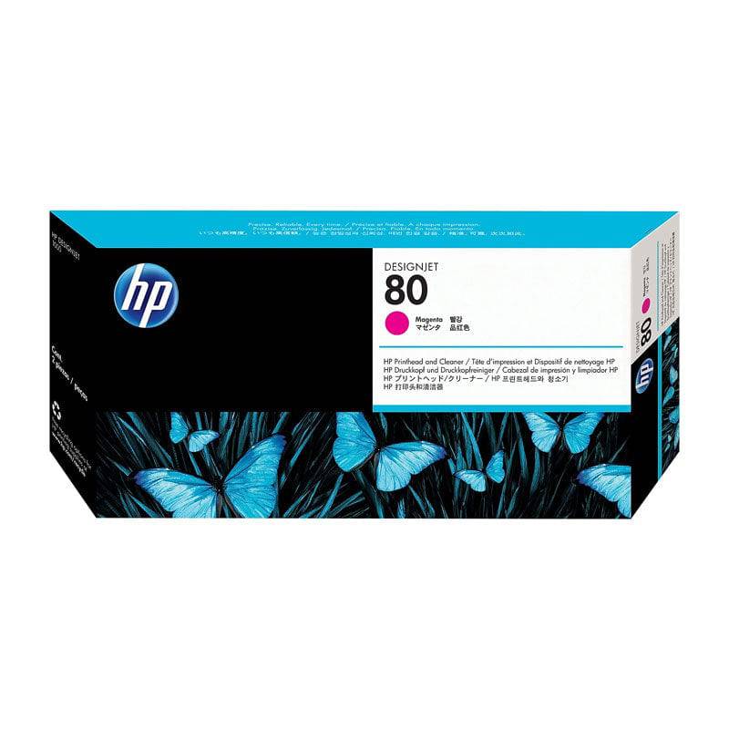 HP 80 Magenta DesignJet Printhead And Printhead Cleaner - Printhead / 17 ml / Magenta