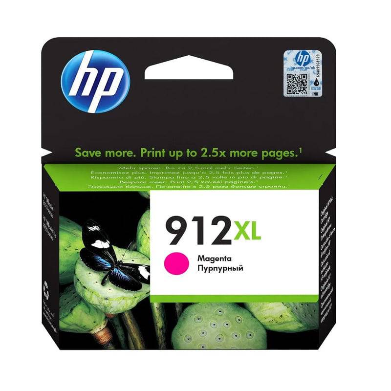 HP 912XL High Yield Magenta Ink Cartridge - 825 Pages / 10.4 ml / Magenta Color / Ink Cartridge