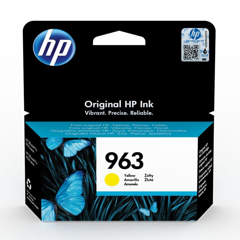 HP 963 Yellow Original Ink Cartridge - 700 Pages / Yellow Color / Ink Cartridge