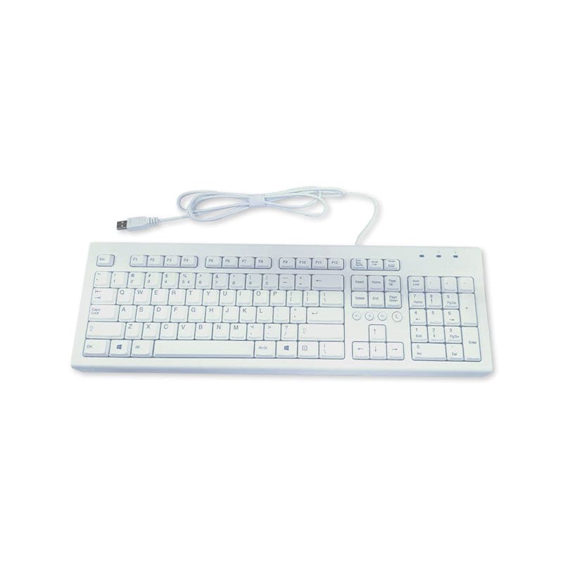 HP Keyboard Mouse Combo - USB / Wired / White / English - Keyboard & Mouse Combo