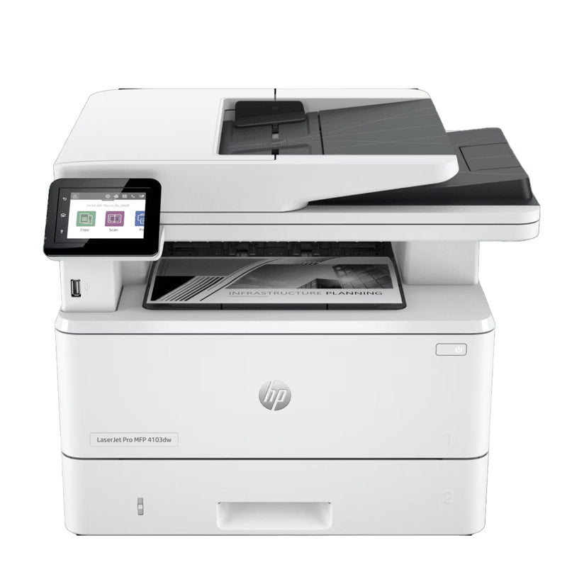 HP LaserJet Pro MFP 4103dw - 40ppm / 1200dpi / A4 / USB / LAN / Wi-Fi / Mono Laser - Printer