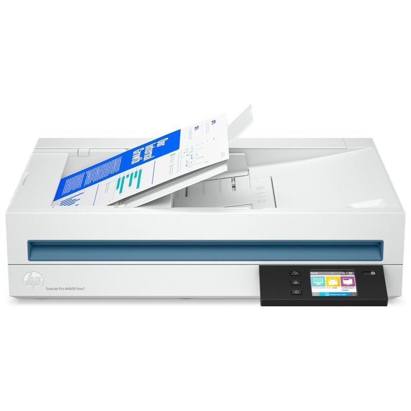 HP ScanJet Pro N4600 fnw1 - 40ppm / 1200dpi / A4 / LAN / Wi-Fi / USB / Flatbed ADF Scanner