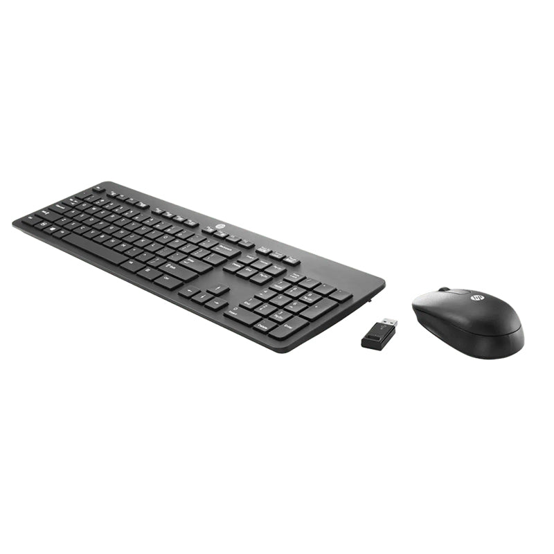 HP Slim Wireless Keyboard and Mouse - Wireless / Arabic/English / Black - Keyboard & Mouse Combo