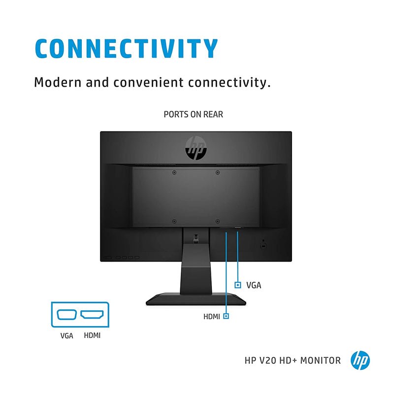 HP V20 HD+ Monitor - 19.5" TN HD+ / 5ms / D-Sub / HDMI - Monitor