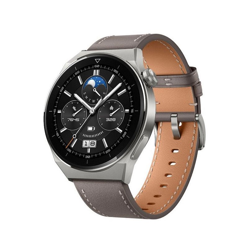 Huawei Watch GT 3 Odin Pro Smart Watch - 1.43" AMOLED / 46mm / Bluetooth / Gray Leather