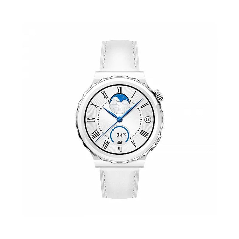 Huawei Watch GT 3 Pro Frigga Smart Watch - 1.32" AMOLED / 43mm / Bluetooth / White Leather