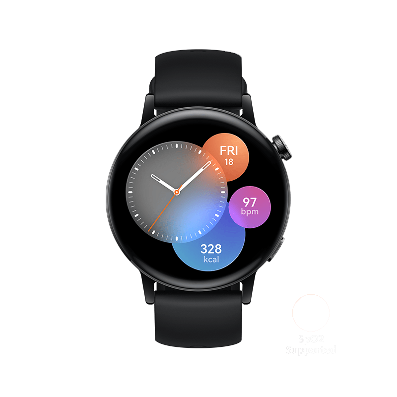 Huawei Watch GT 3 Smart Watch - 1.32" AMOLED / 42mm / Bluetooth / Black