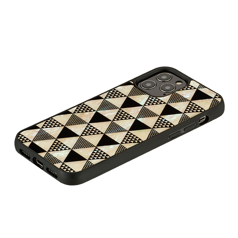 Ikins Natural Pearl Case For iPhone 12 & 12 Pro - Pyramid