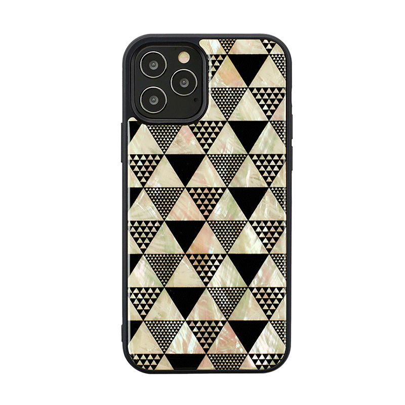 Ikins Natural Pearl Case For iPhone 12 & 12 Pro - Pyramid