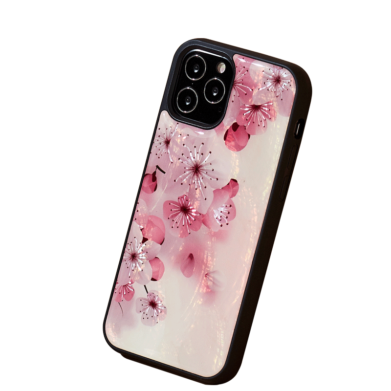 Ikins Natural Pearl Case For iPhone 12 Pro Max - Lovely Cherry Blossom