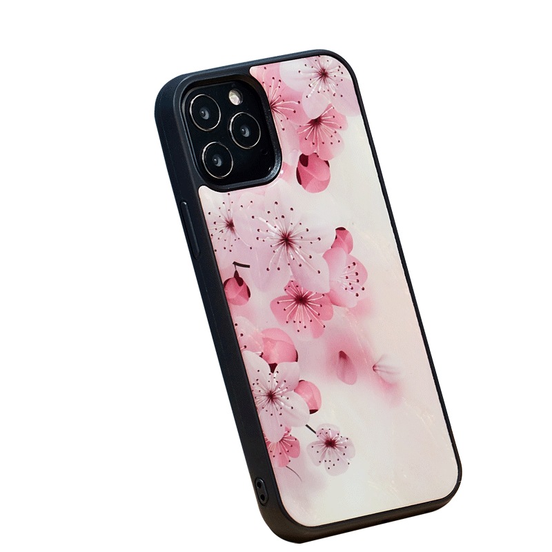 Ikins Natural Pearl Case For iPhone 12 Pro Max - Lovely Cherry Blossom