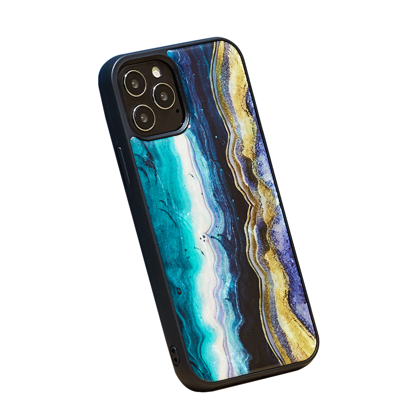 Ikins Natural Pearl Case For iPhone 12 Pro Max - Purple Agate